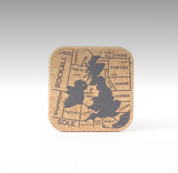 Shipping Forecast - Set of 4 Cork Coasters