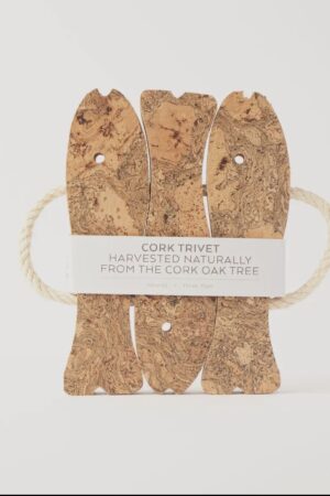 Natural Cork 3 Fish Trivet