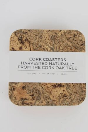 Natural Cork Coasters - Set of 4 Square